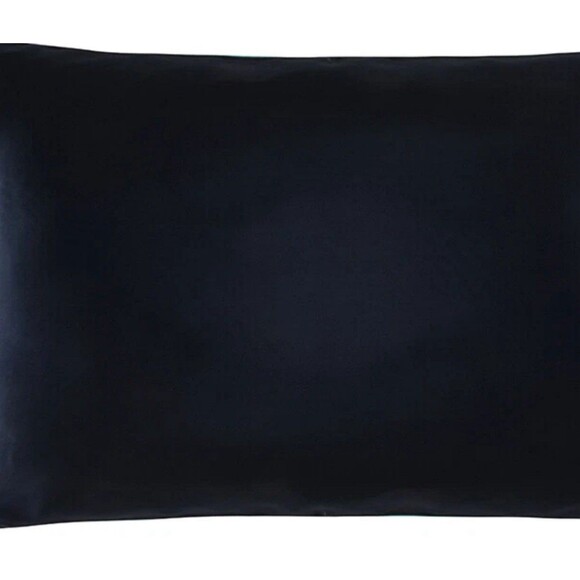 Oeko-Tex Silk (1) Pillowcase 100%‎ Natural Mulberry Silk 20"x30" Navy Blue NWT - Picture 3 of 3
